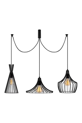 Suspension Mezopotamya - Noir - 3 x 40 W