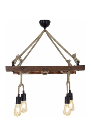 Suspension Borulu - Naturel - 4 x 60 W