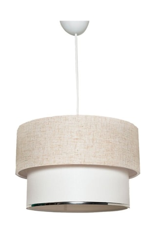 Suspension Corbeu - Crème et blanc - 45-60 W