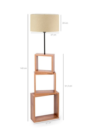 Lampadaire Havin - Noir - 60 W