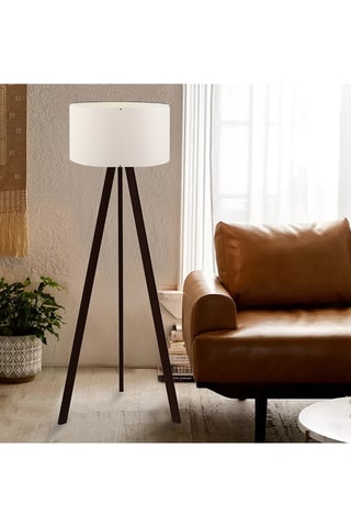 Lampadaire trépied Ayd - Crème - 60 W - 21 x 38 cm