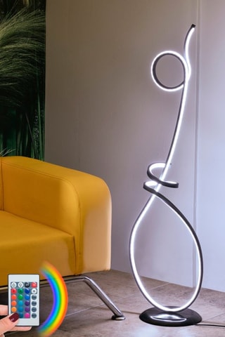 Lampadaire LED Catena - Noir - 8-10 W/m