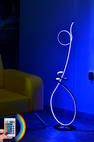 Lampadaire LED Catena - Noir - 8-10 W/m