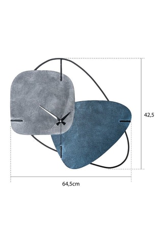 Horloge Brazil - Bleu et gris