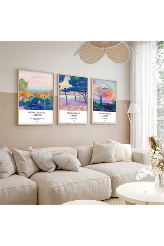 3 tableaux Henri-Edmond Cross - 50 x 70 cm