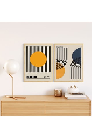 2 tableaux de Bauhaus - 20 x 30 cm - Reproduction