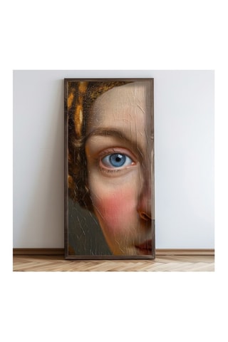 Peinture décorative encadrée en MDF Léandre - 60 x 120 cm