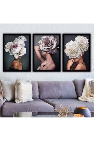 3 Wanddecoraties Albert -  35 x 45 cm