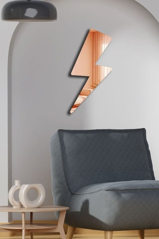 Miroir - 29 x 60 cm - Doré rose