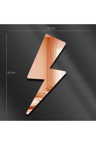 Miroir - 29 x 60 cm - Doré rose