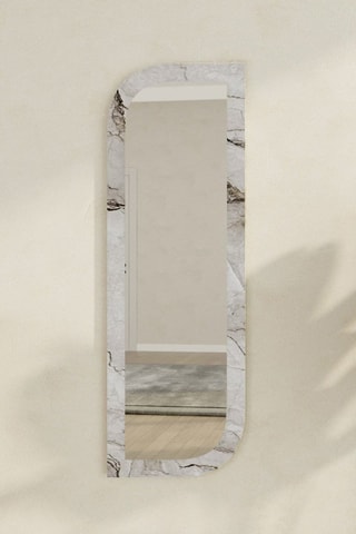 Miroir - 120 x 40 x 2,2 cm - Imitation marbre