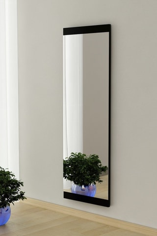 Miroir - 40 x 120 x 2,2 cm - Argenté et noir