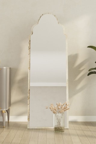 Miroir - 50 x 160 x 2,2 cm - Imitation marbre