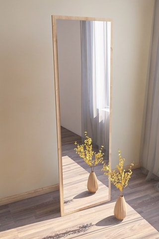 Miroir - 50 x 160 x 2,2 cm - Imitation bois