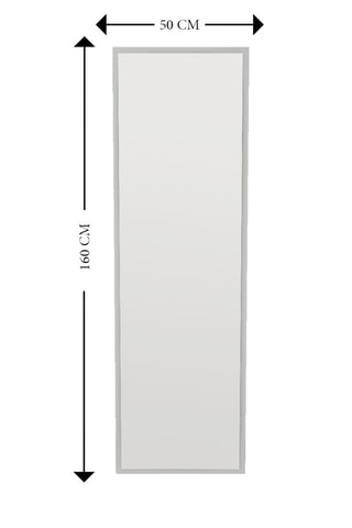 Miroir - 50 x 160 x 2,2 cm - Blanc