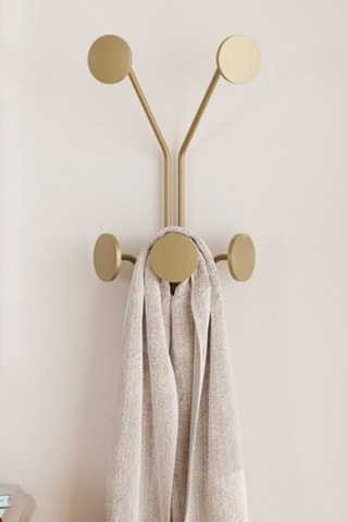 Porte manteau mural - Doré