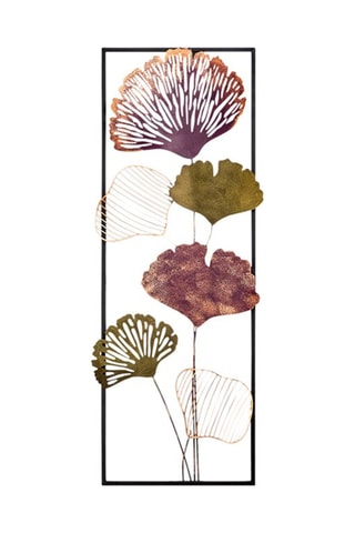 Décoration murale Fig - 32 x 90 cm - Violet et vert