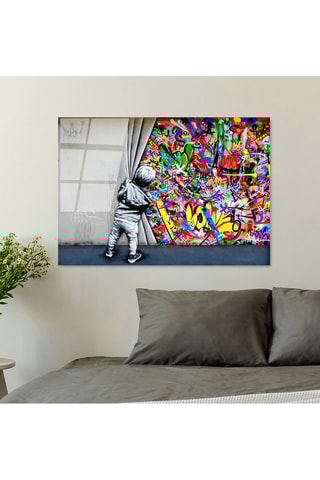 Tableau en verre trempé Bérénice - 100 x 70 cm