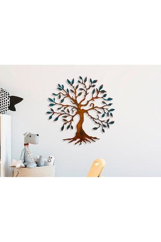 Décoration murale - Marron et vert foncé