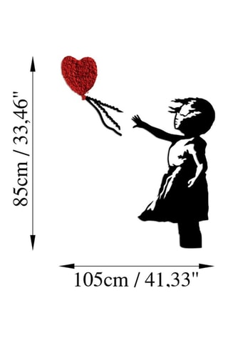 Decoração de parede "Balloon Girl" Banksy