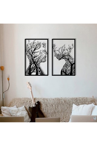 Décoration murale Lutuf - 86 x 635 cm - Noir