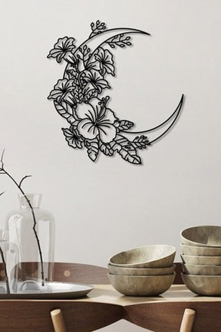 Decoração de parede Preto - 50 x 47 cm