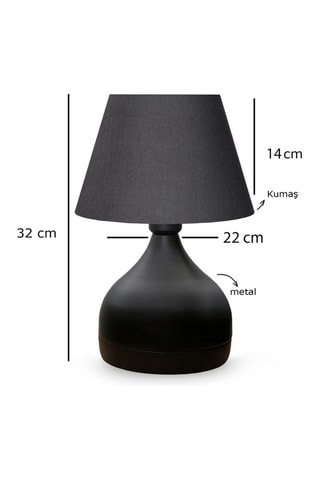Lampe à poser Ayd - Anthracite