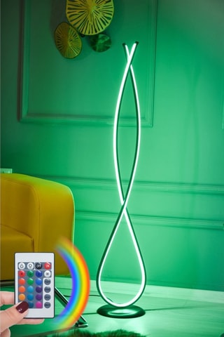 Lampe LED à poser Infinity Black 
Blanc et noir