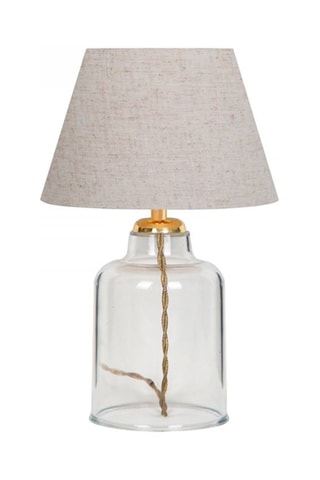 Lampe à poser Saglam - Crème - 40 W