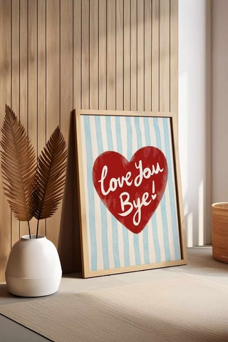 Tableau en bois massif - Rouge