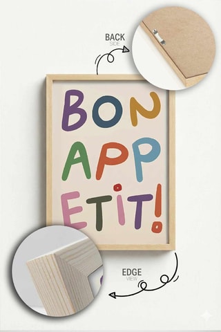 Tableau en bois massif - 33 x 48 cm