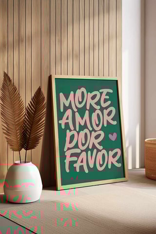 Tableau en bois -33 x 48 cm