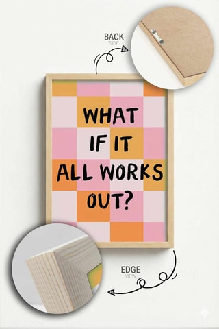 Tableau en bois - 33 x 48 cm