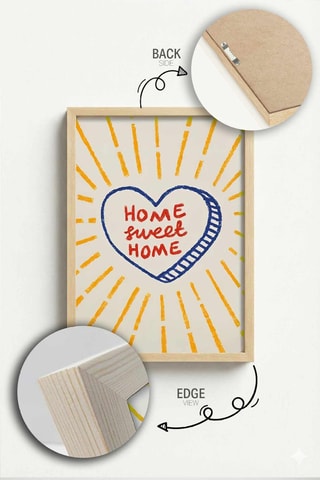 Tableau en bois massif - 33 x 48 cm