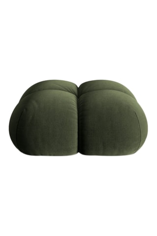 Pouf Loretto - Vert - Toucher velours
