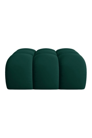 Pouf Halley - Vert - Toucher velours
