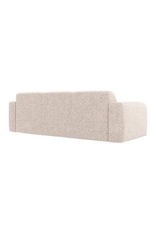 Canapé Lola - Beige - 3 places - En tissu chenille