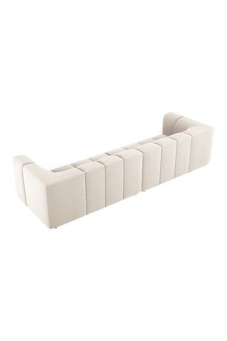 Canapé modulaire Adams - Beige clair - En tissu velours