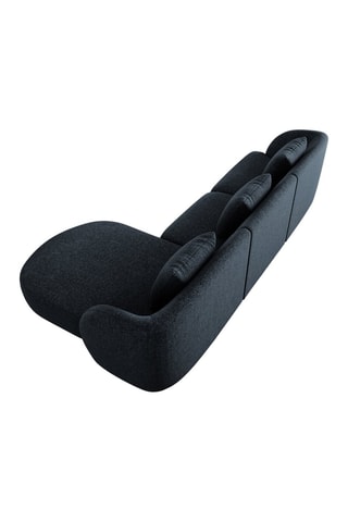 Canapé d'angle droit Tulum - Bleu roi