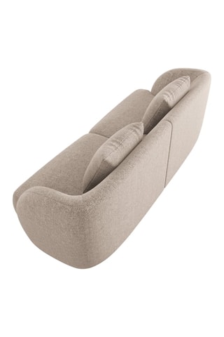 Canapé Tulum - Beige - 2 places - Toucher soie