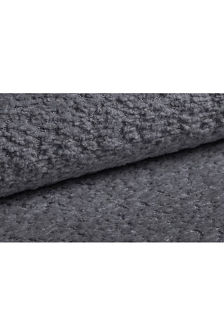 Canapé convertible Kemi - Gris foncé - 3 places - En tissu bouclé