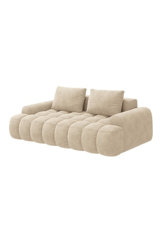 Canapé Linz - Beige clair - 3 places - Tissu velours