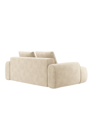 Canapé Linz - Beige clair - 3 places - Tissu velours