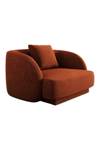 Fauteuil Tulum - Rouge brique - En polyester
