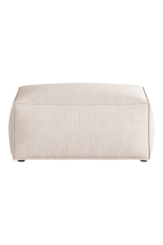 Pouf - Beige - En tissu structurel