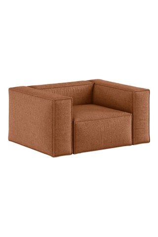 Fauteuil Aveiro - Marron - En tissu chenille
