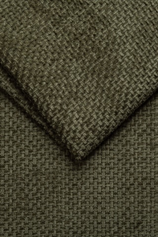 Canapé d'angle droit Aveiro - Vert olive - 3 places - En tissu chenille