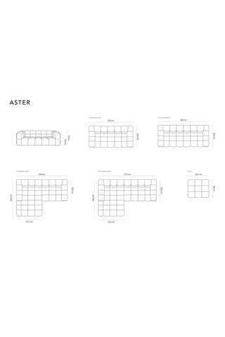 Canapé - Beige - 4 places - En tissu velours