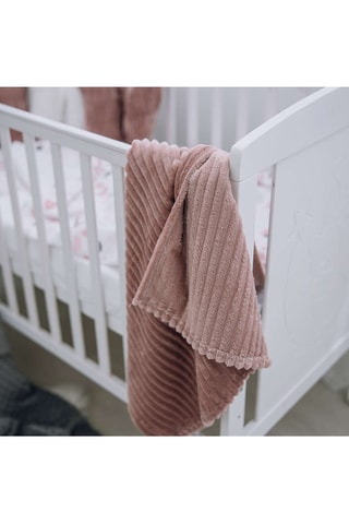 Manta - Rosa viejo - De recién nacido a 36 meses - 75 x 90 cm