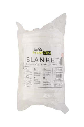 Manta - Blanco - De recién nacido a 36 meses - 75 x 90 cm